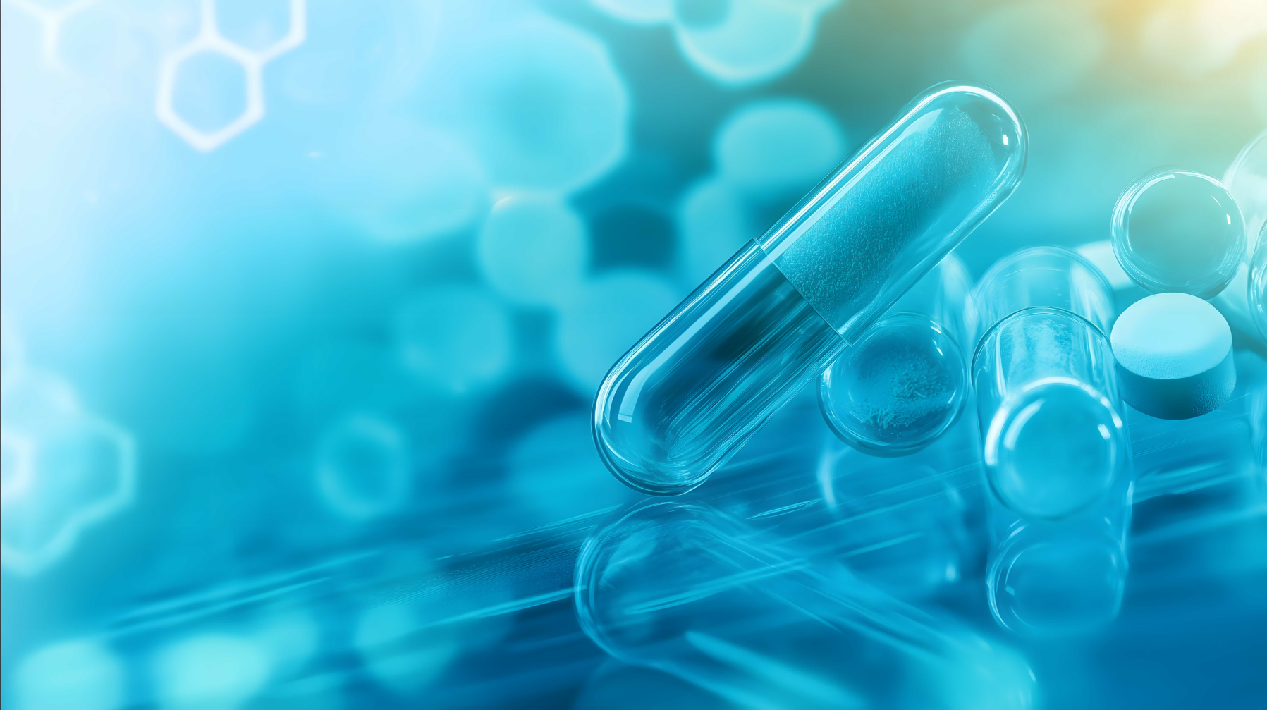 医薬品安全性監視と医薬品安全性をイメージさせる医薬品カプセル